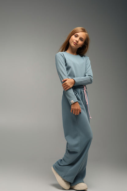 Longsleeve BASIC prążkowany | EASY MODE