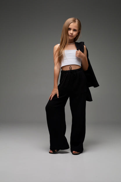 Dzwony muślinowe MICHI (czarne)