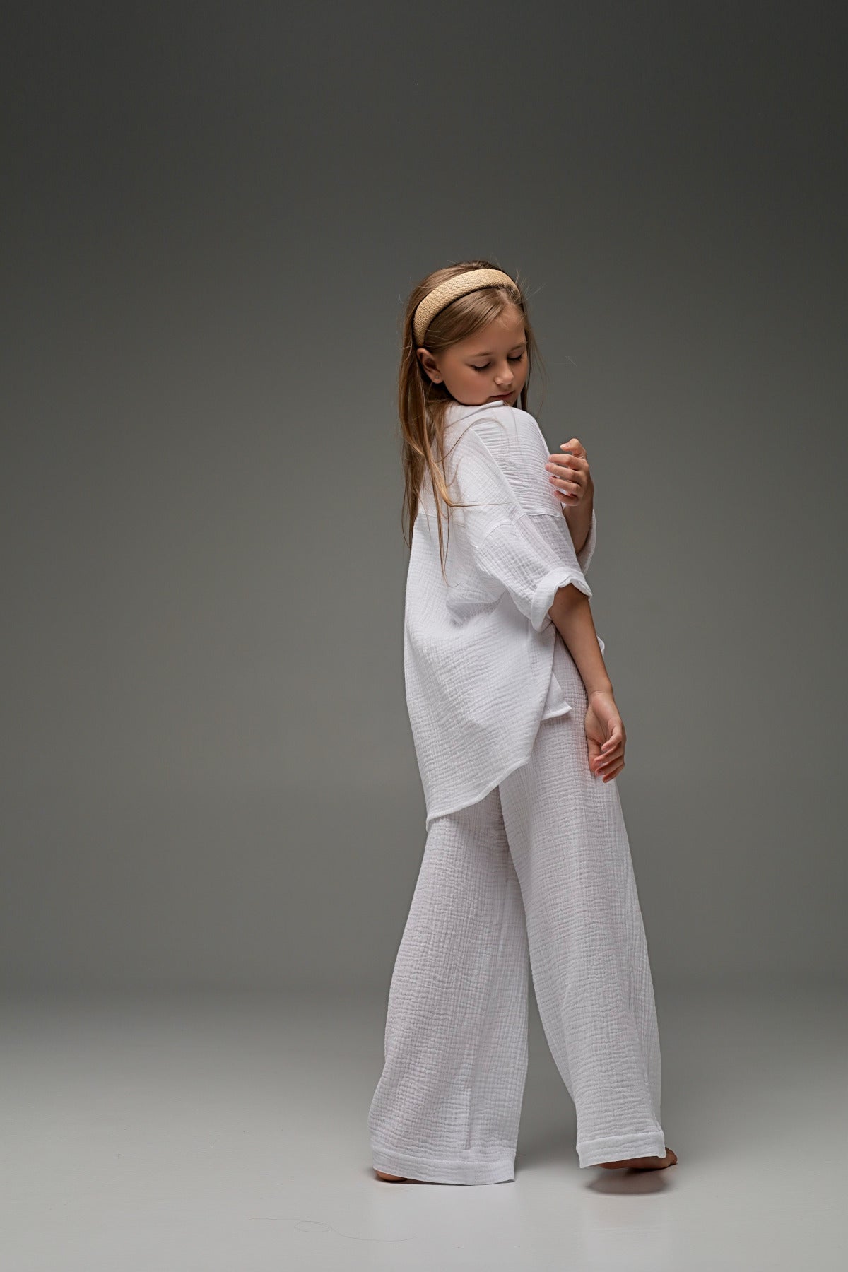 Dzwony muślinowe MICHI (białe)