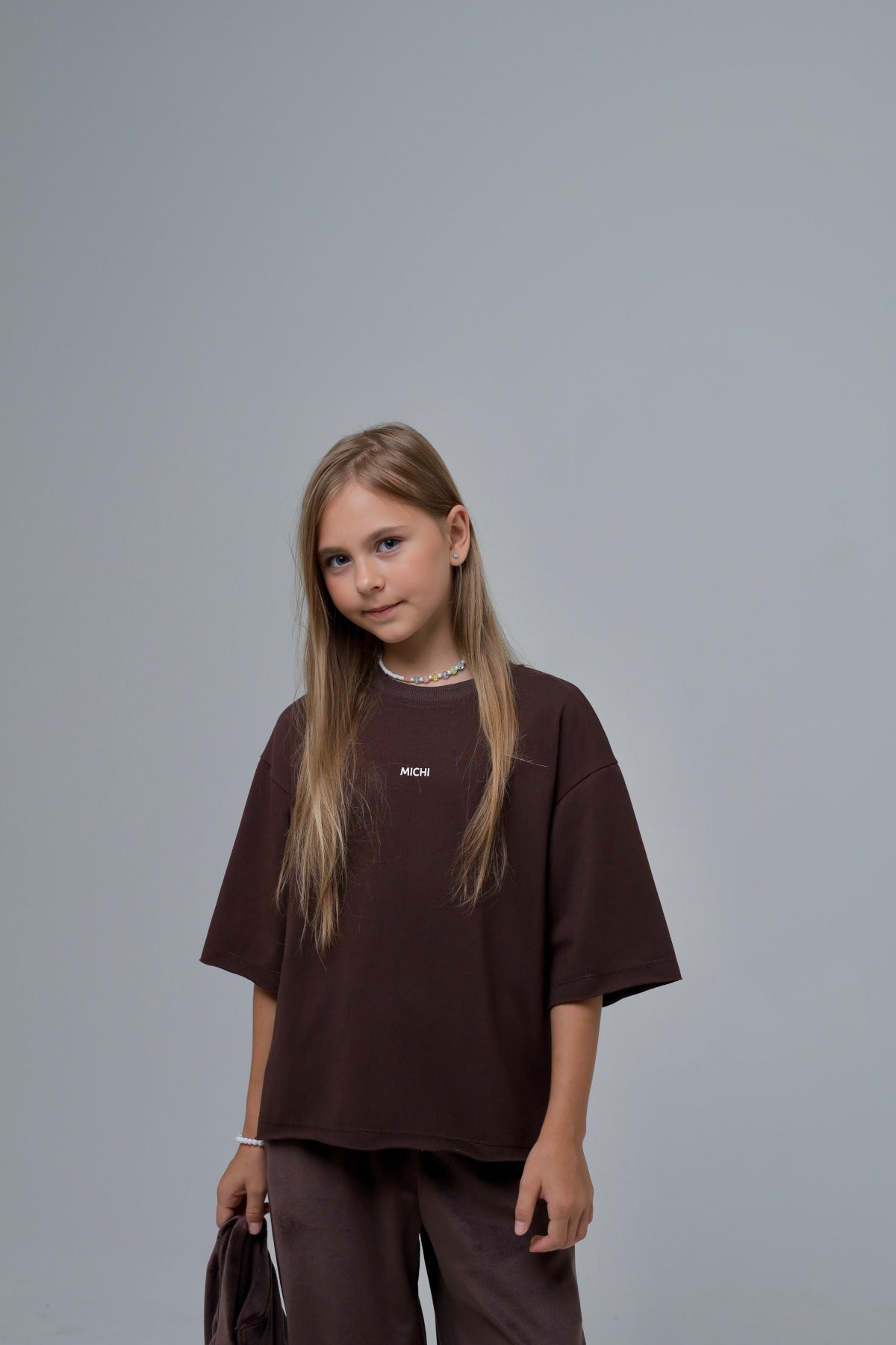T-shirt oversize (czekoladowy)