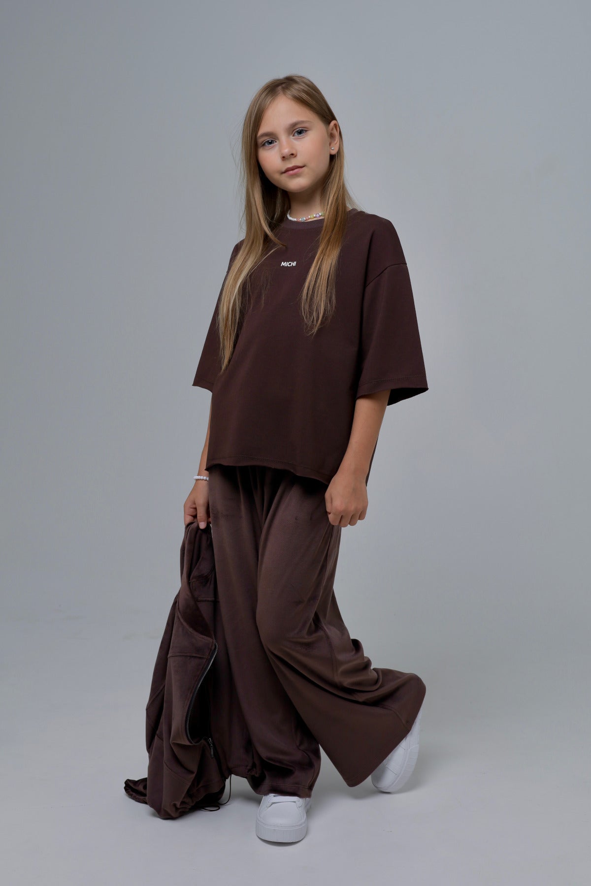 T-shirt oversize (czekoladowy)