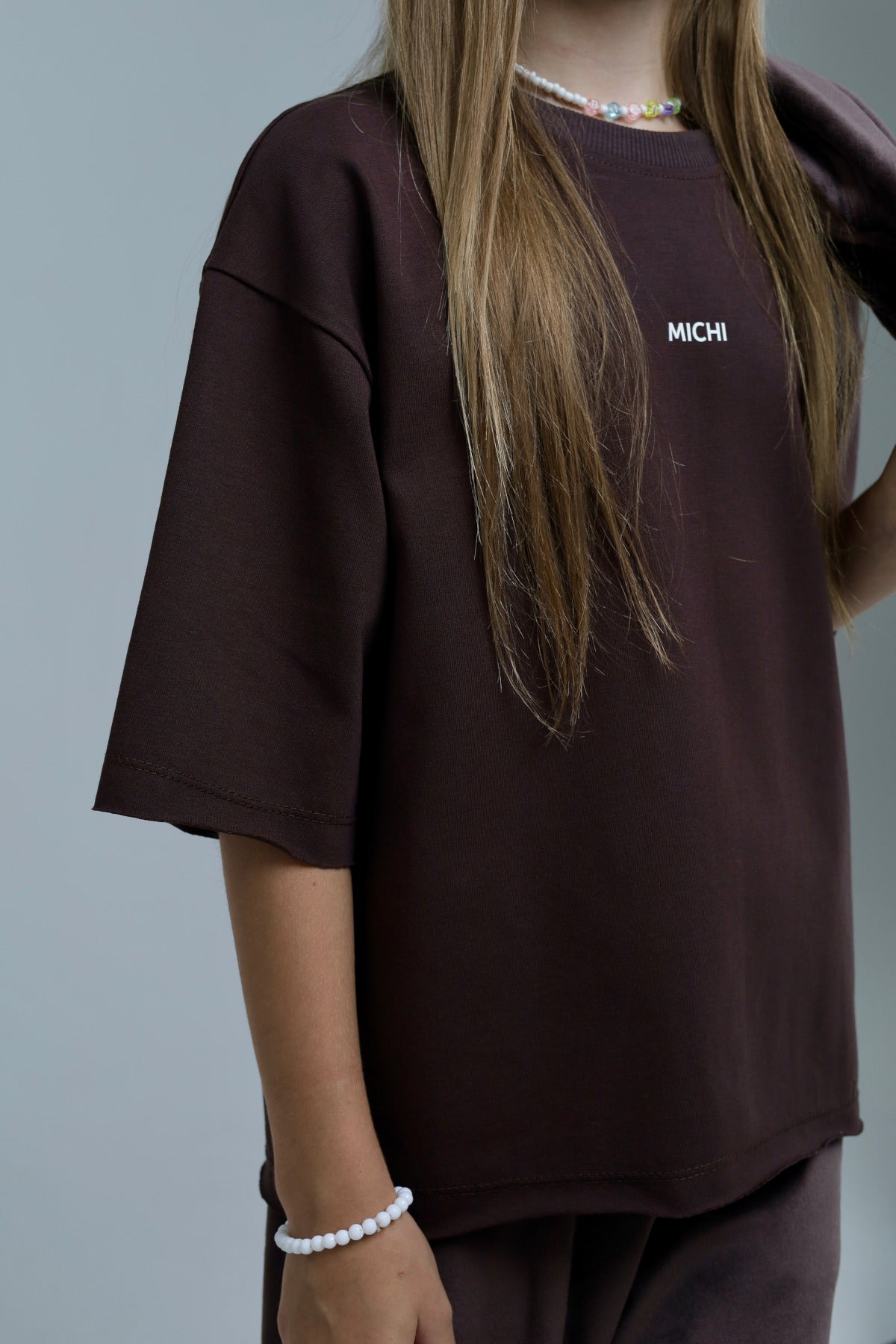 T-shirt oversize (czekoladowy)