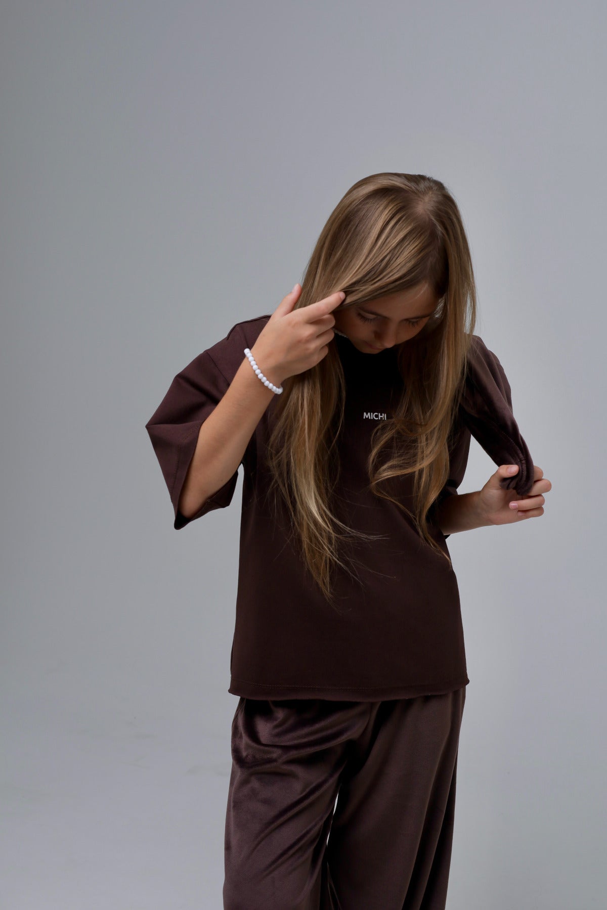 T-shirt oversize (czekoladowy)